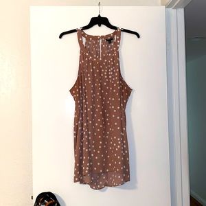 Torrid Brown w/white Polk a Dot Blouse Size 3
